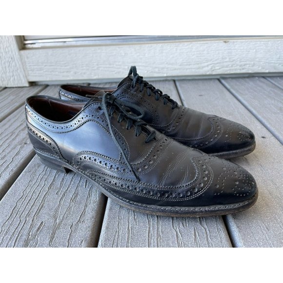 Allen Edmonds McAllister Men’s Wingtip Black Leather Oxford Shoes Sz 11.5 AA main image 6